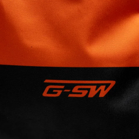 Hockey bag detail showing team branding